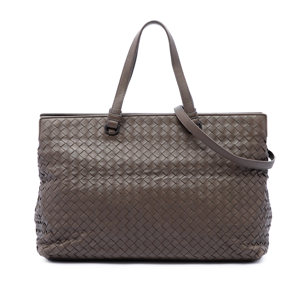 Pre-Loved Bottega Veneta Nappa Intrecciato Satchel